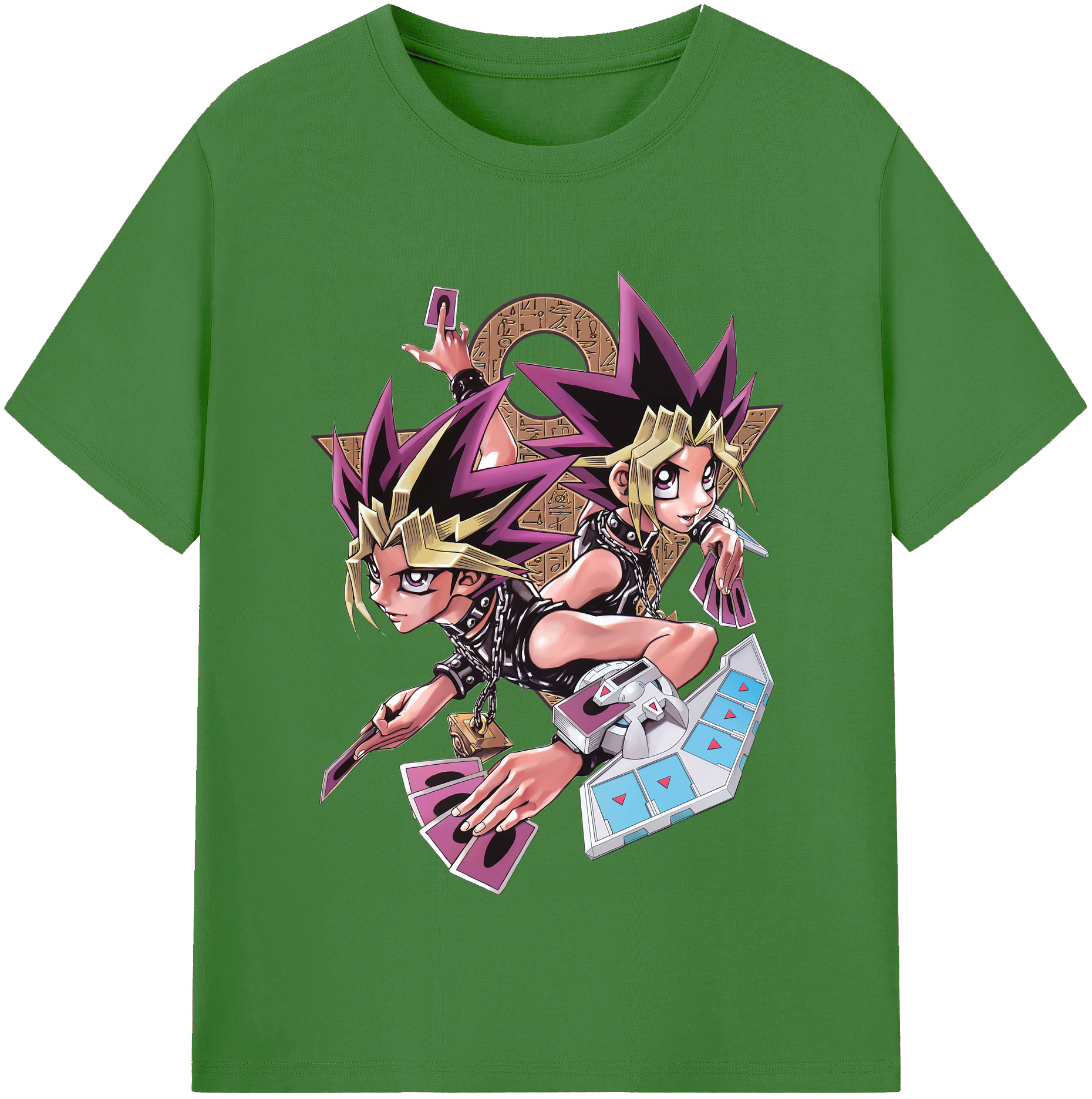 （画像用） 遊☆戯☆王 Yu-Gi-Oh! レディースカジュアルプリントTシャツ（綿100％）